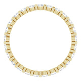 14K Yellow 3/4 CTW Natural Diamond Eternity Band Size 7