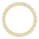 14K Yellow 9/10 CTW Natural Diamond Eternity Band Size 7