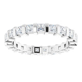 Platinum 1 1/5 CTW Natural Diamond Eternity Band Size 7
