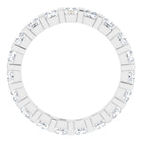 14K White 1 1/2 CTW Natural Diamond Eternity Band Size 7