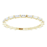 14K Yellow 3/8 CTW Natural Diamond Eternity Band Size 7