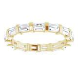 14K Yellow 1 3/8 CTW Natural Diamond Eternity Band Size 7