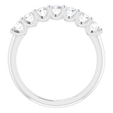 Platinum 5/8 CTW Natural Diamond Anniversary Band