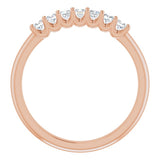 14K Rose 1/3 CTW Natural Diamond Anniversary Band