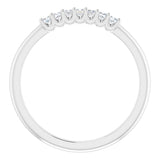 Platinum 1/6 CTW Natural Diamond Anniversary Band