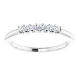 Platinum 1/6 CTW Natural Diamond Anniversary Band