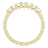 14K Yellow 3/8 CTW Natural Diamond Anniversary Band