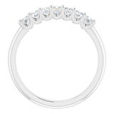 14K White 1/2 CTW Natural Diamond Anniversary Band