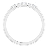 Platinum 1/10 CTW Natural Diamond Anniversary Band
