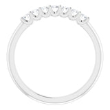Platinum 1/5 CTW Natural Diamond Anniversary Band