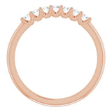 14K Rose 1/5 CTW Natural Diamond Anniversary Band