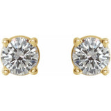 14K Yellow 1/3 CTW Natural Diamond Stud Earrings