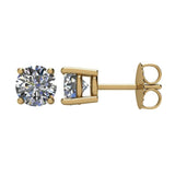 14K Yellow 1 1/2 CTW Natural Diamond Stud Earrings