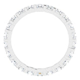 Platinum 1 1/8 CTW Natural Diamond Eternity Band Size 5