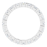 Platinum 1 1/2 CTW Natural Diamond Eternity Band Size 5