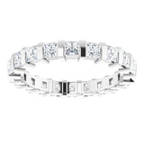 Platinum 1 1/2 CTW Natural Diamond Eternity Band Size 5