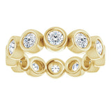 14K Yellow 1 1/5 CTW Natural Diamond Eternity Band Size 5