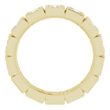 14K Yellow 1 1/3 CTW Natural Diamond Eternity Band Size 5