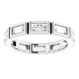 Platinum 9/10 CTW Diamond Eternity Band