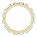 14K Yellow 2 1/2 CTW Natural Diamond Eternity Band Size 6