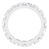 Platinum 2 1/2 CTW Natural Diamond Eternity Band Size 6