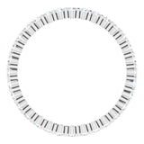 14K White 1/2 CTW Natural Diamond Eternity Band Size 6