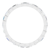 14K White 1/3 CTW Natural Diamond Eternity Band Size 6