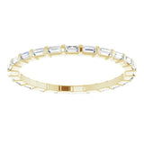 14K Yellow 1/3 CTW Natural Diamond Eternity Band Size 6