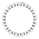 14K White 1 1/2 CTW Natural Diamond Eternity Band Size 6