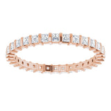 14K Rose 3/4 CTW Natural Diamond Eternity Band Size 6