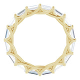 14K Yellow 1 5/8 CTW Natural Diamond Eternity Band Size 7