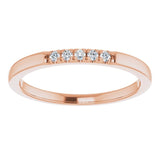 14K Rose .07 CTW Natural Diamond Anniversary Band