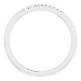 Platinum 1/6 CTW Natural Diamond Anniversary Band