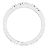 14K White 1/2 CTW Natural Diamond Anniversary Band
