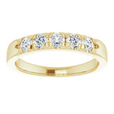 14K Yellow 1/2 CTW Natural Diamond Anniversary Band