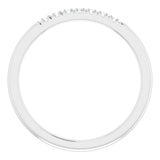 Platinum 1/10 CTW Natural Diamond Anniversary Band
