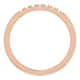 14K Rose 1/6 CTW Natural Diamond Anniversary Band