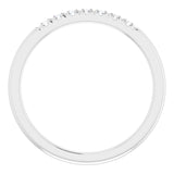 Platinum 1/6 CTW Natural Diamond Anniversary Band