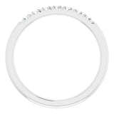 14K White 1/5 CTW Natural Diamond Anniversary Band