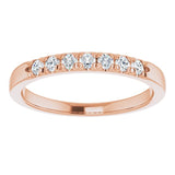 14K Rose 1/5 CTW Natural Diamond Anniversary Band