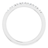 Platinum 3/8 CTW Natural Diamond French-Set Anniversary Band