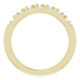 14K Yellow 3/4 CTW Natural Diamond Anniversary Band