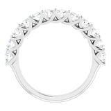14K White 1 1/8 CTW Natural Diamond Anniversary Band