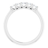 Platinum 3/8 CTW Natural Diamond Anniversary Band