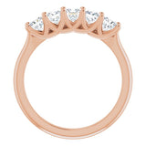 14K Rose 1 CTW Natural Diamond Anniversary Band