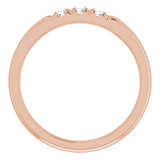 14K Rose 1/5 CTW Natural Diamond Anniversary Band