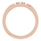 14K Rose 1/3 CTW Natural Diamond Anniversary Band