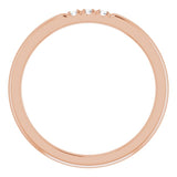 14K Rose .05 CTW Natural Diamond Anniversary Band