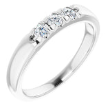 14K White 1/4 CTW Natural Diamond Anniversary Band