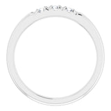 14K White 1/4 CTW Natural Diamond Anniversary Band